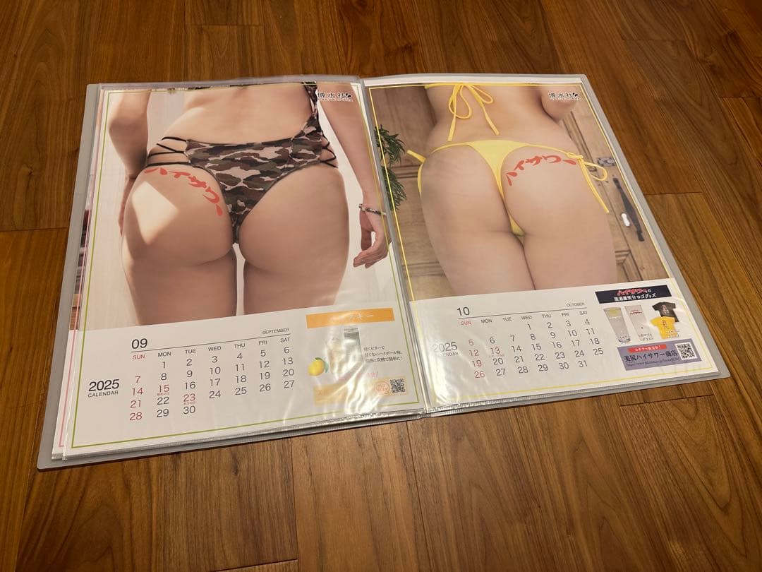 ハイサワー 美尻カレンダー 2024年 2025年 ２年分セット ファイル保存品