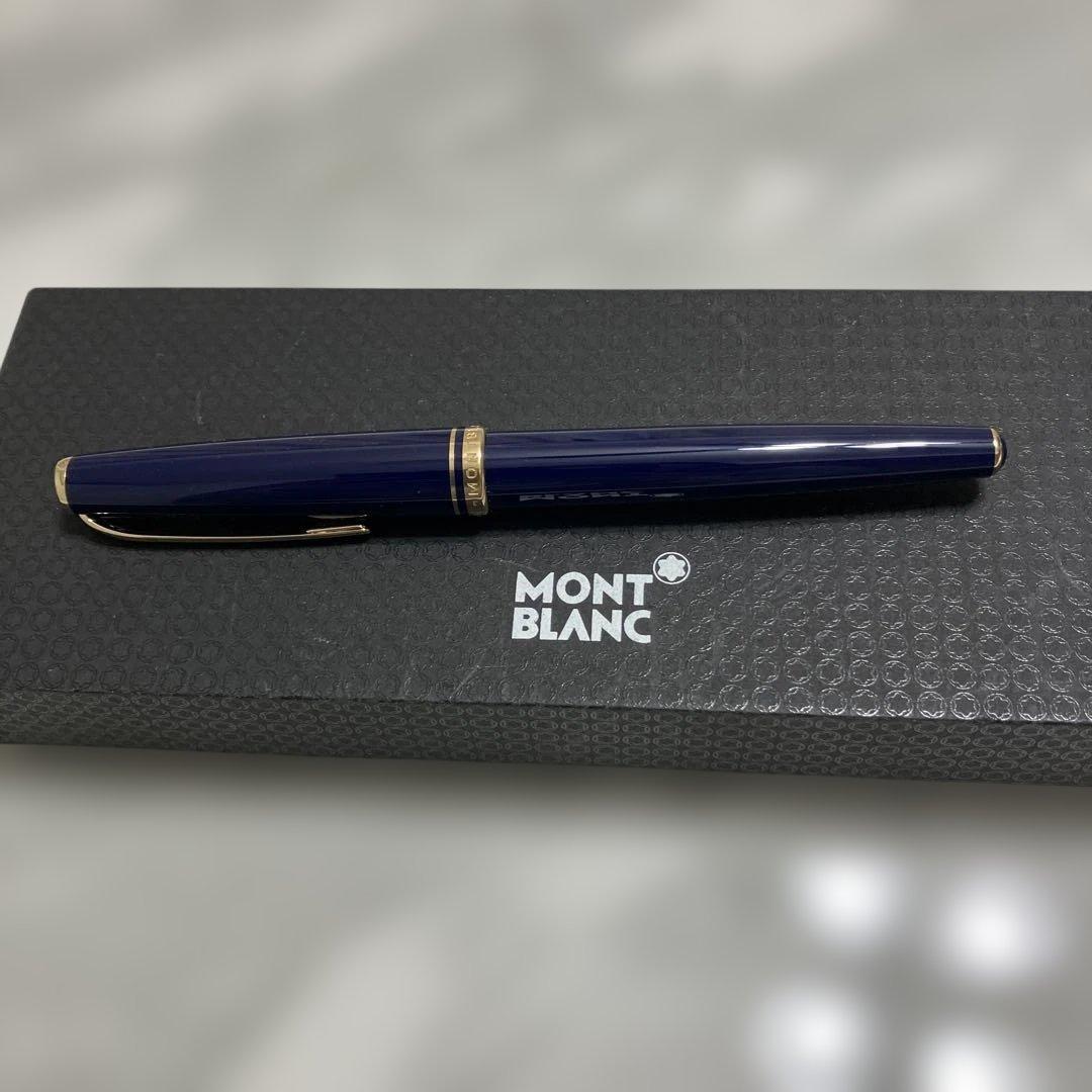 MONT BLANC ネイビー万年筆 専用ボックス付き