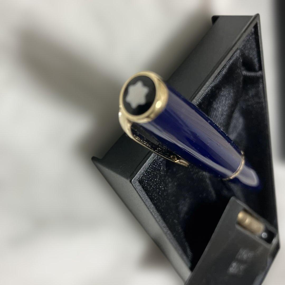 MONT BLANC ネイビー万年筆 専用ボックス付き