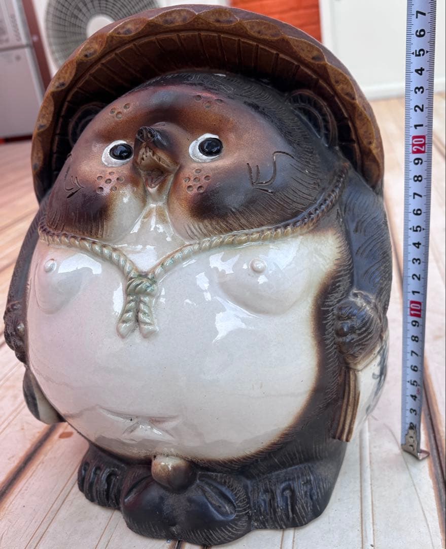 たぬきの信楽焼　置物 陶器　縁起物　工芸品