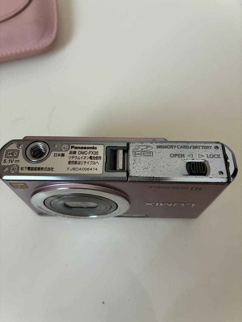 動作確認済み　Panasonic LUMIX DMC-FX35 ピンク