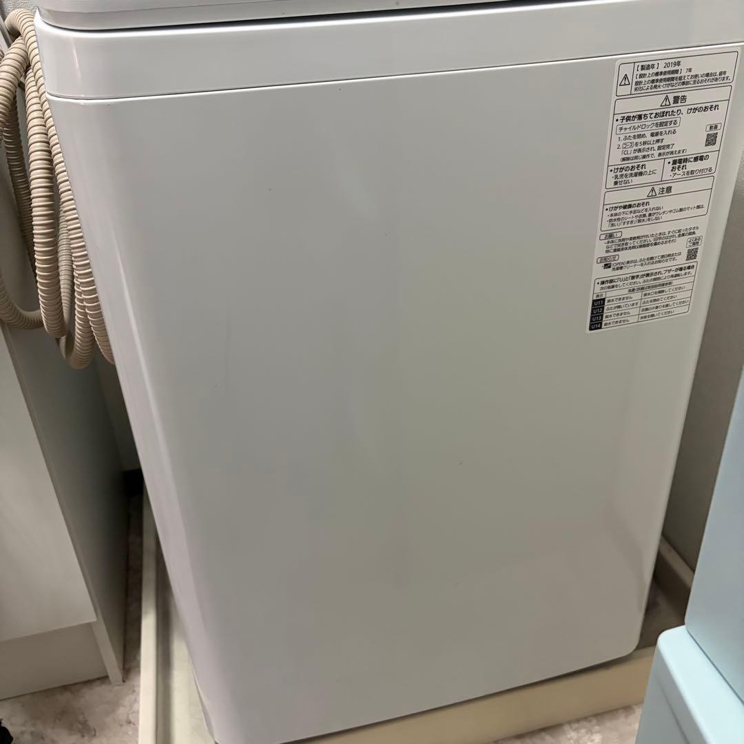 【美品】縦型洗濯機 Panasonic NA-FA100H7 2019年製