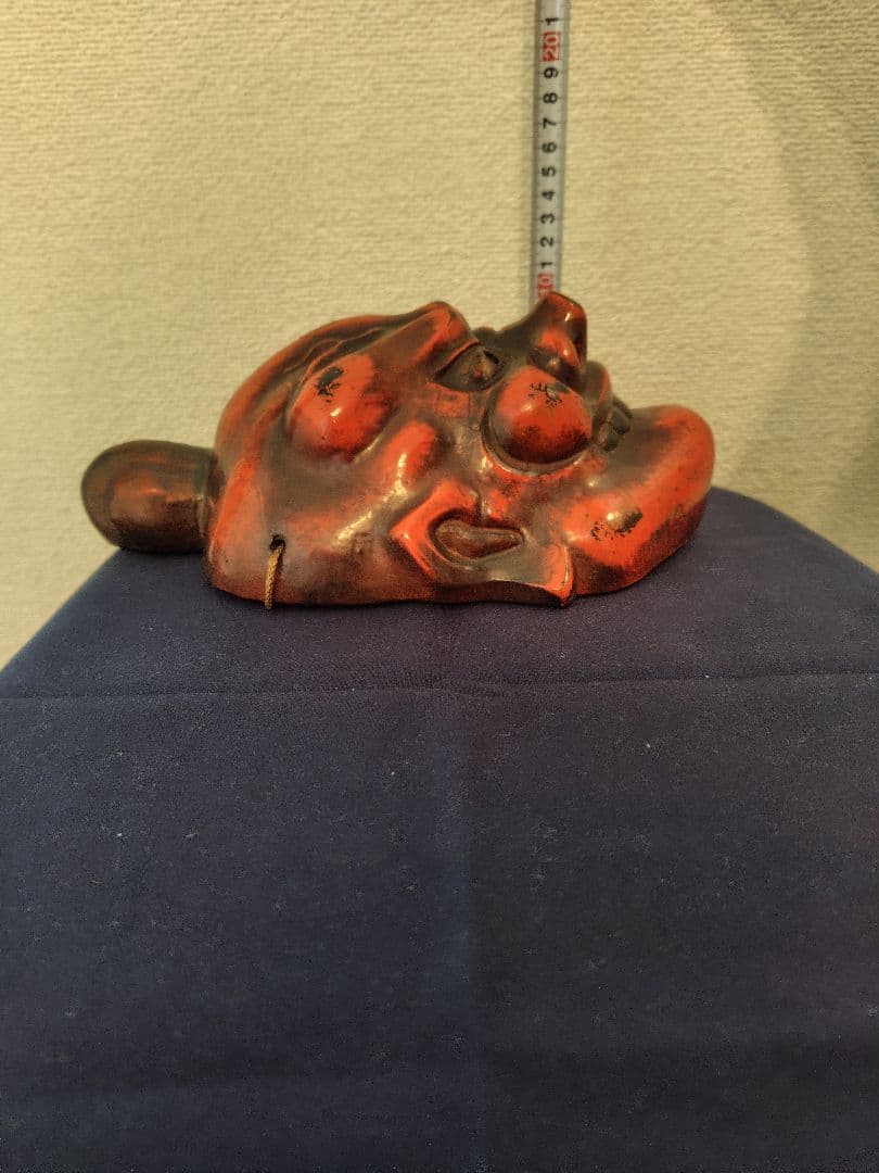 模国宝金剛面 乾漆面　約30cm