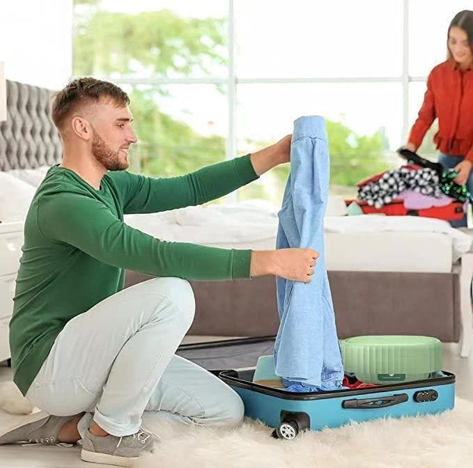 小型洗濯機　折りたたみ　ミニ洗濯機　ポータブル　旅行　プレゼント　グリーン