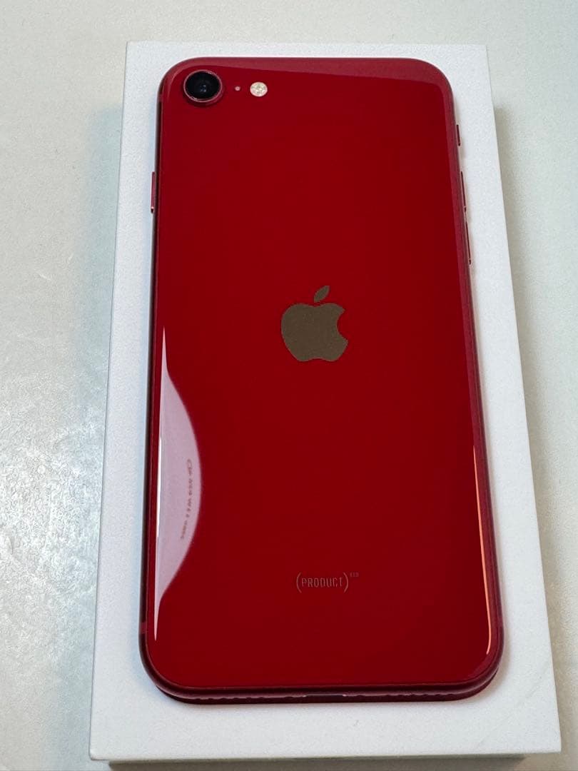 超美品 iPhone SE 第3世代 128GB レッド 純正バッテリー100％