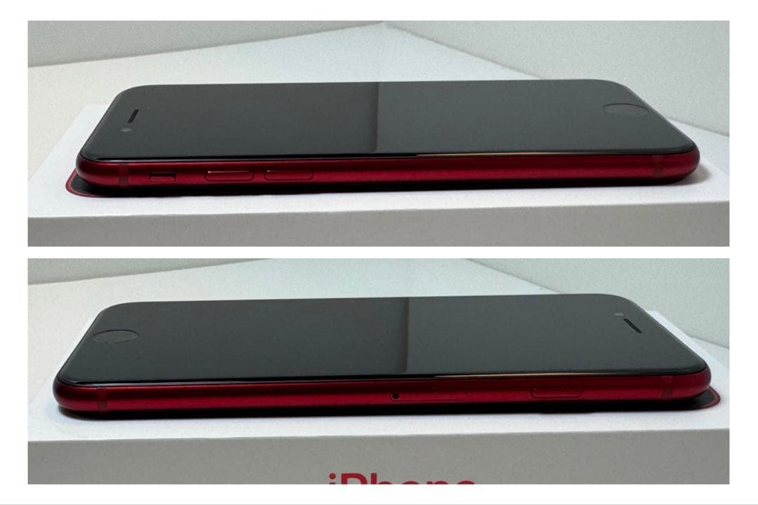 超美品 iPhone SE 第3世代 128GB レッド 純正バッテリー100％