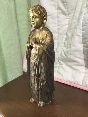 観音菩薩様　　金黒色　大