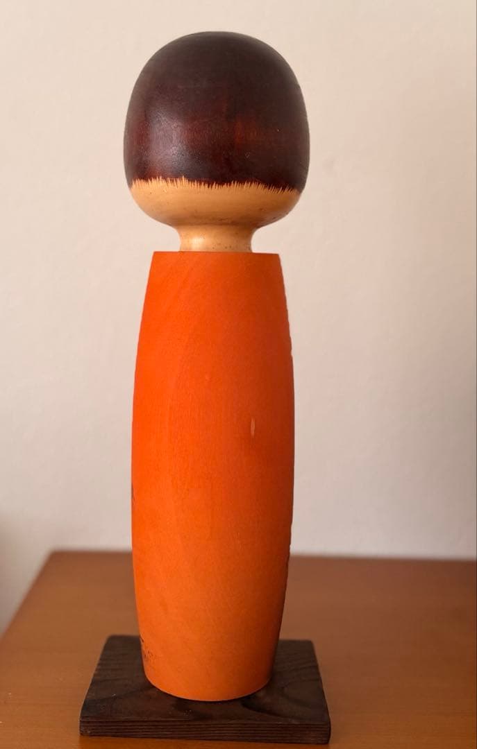 Aoki Ryoka青木寥華作 こけし34cm/960g風景画 美しい存在感