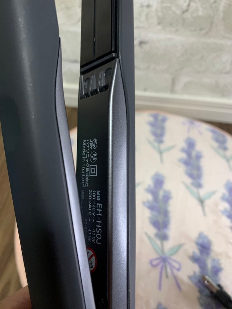 【比較的美品】Panasonic ナノケアストレートヘアアイロン　EH-HS0J
