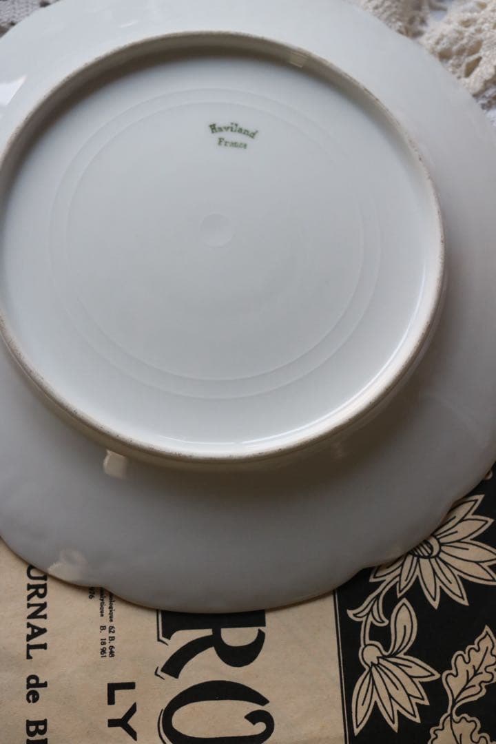 Haviland フランス　天使　女神　アンティーク　プレート　白磁
