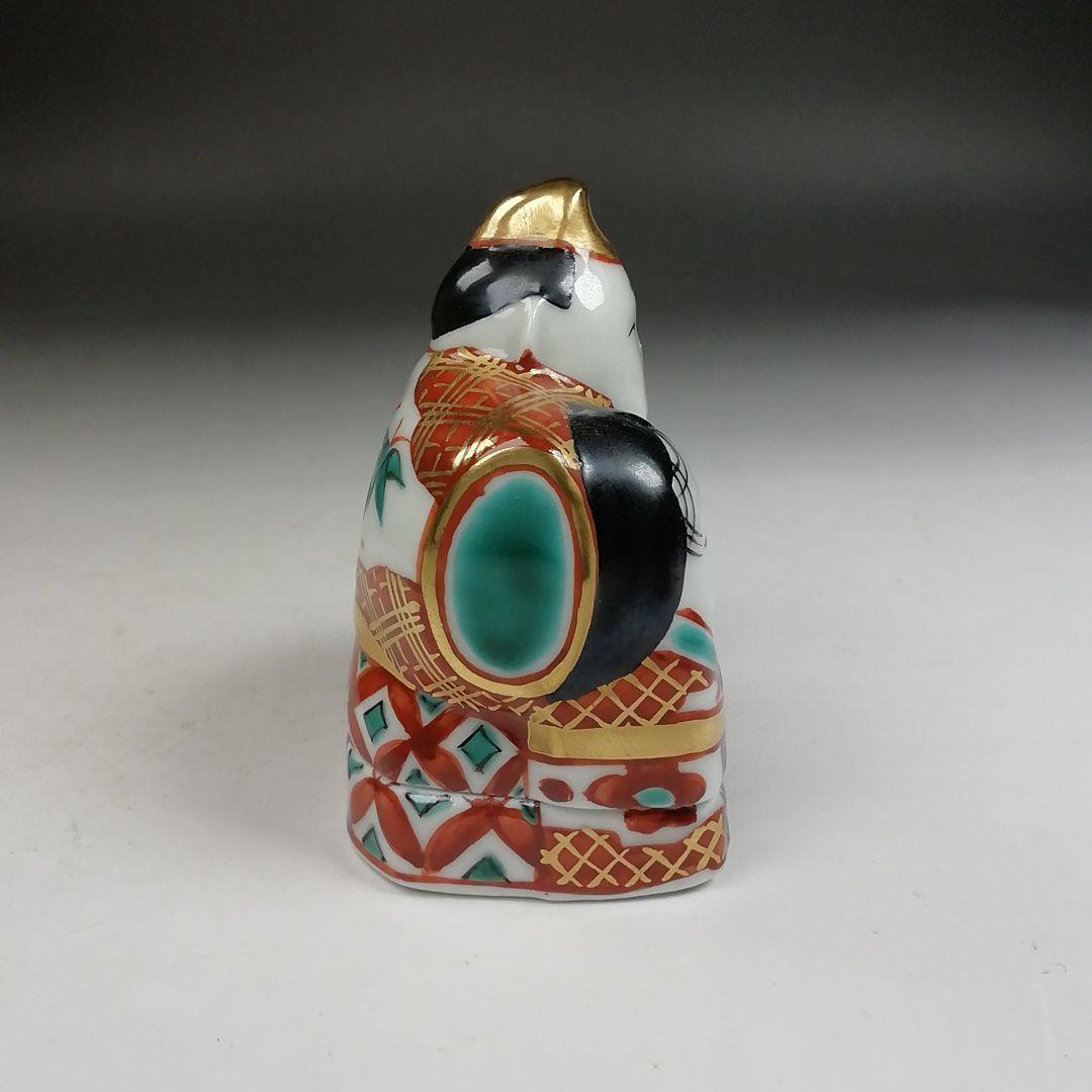 Ｗ２７８　香合　『色絵　立雛』『高野昭阿弥 造』　共箱　茶道具