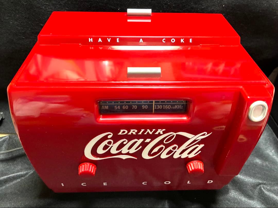 80s コカコーラ クーラーボックス型ラジカセ　アメリカン雑貨　ビンテージ