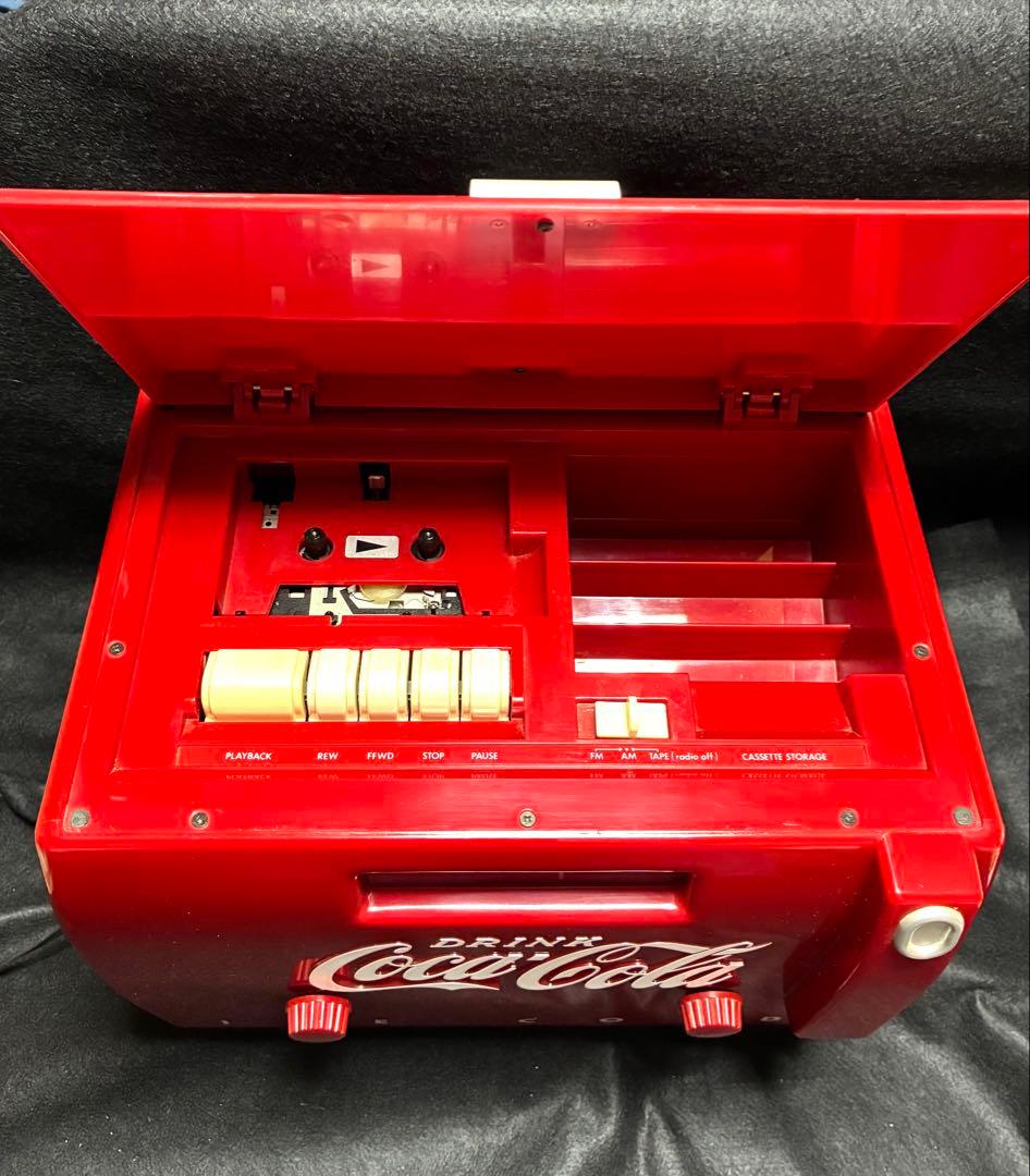 80s コカコーラ クーラーボックス型ラジカセ　アメリカン雑貨　ビンテージ