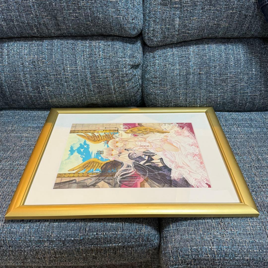 原画イラストボード CLAMP ちょびっツ 複製原画 ランジェリーなダブルちぃ