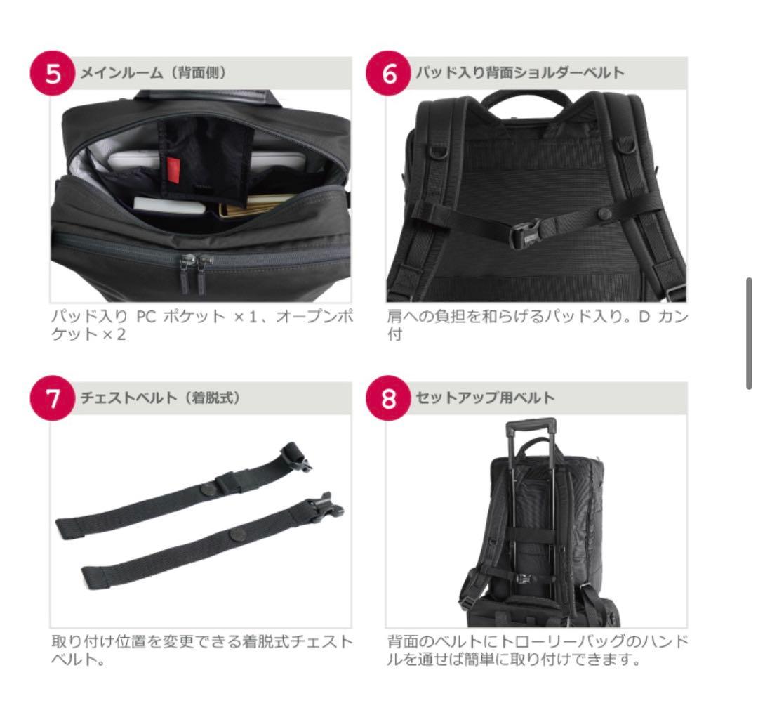 【新品級】 マンハッタンパッセージ 5416 黒 ビジネスリュック 軽量 多機能