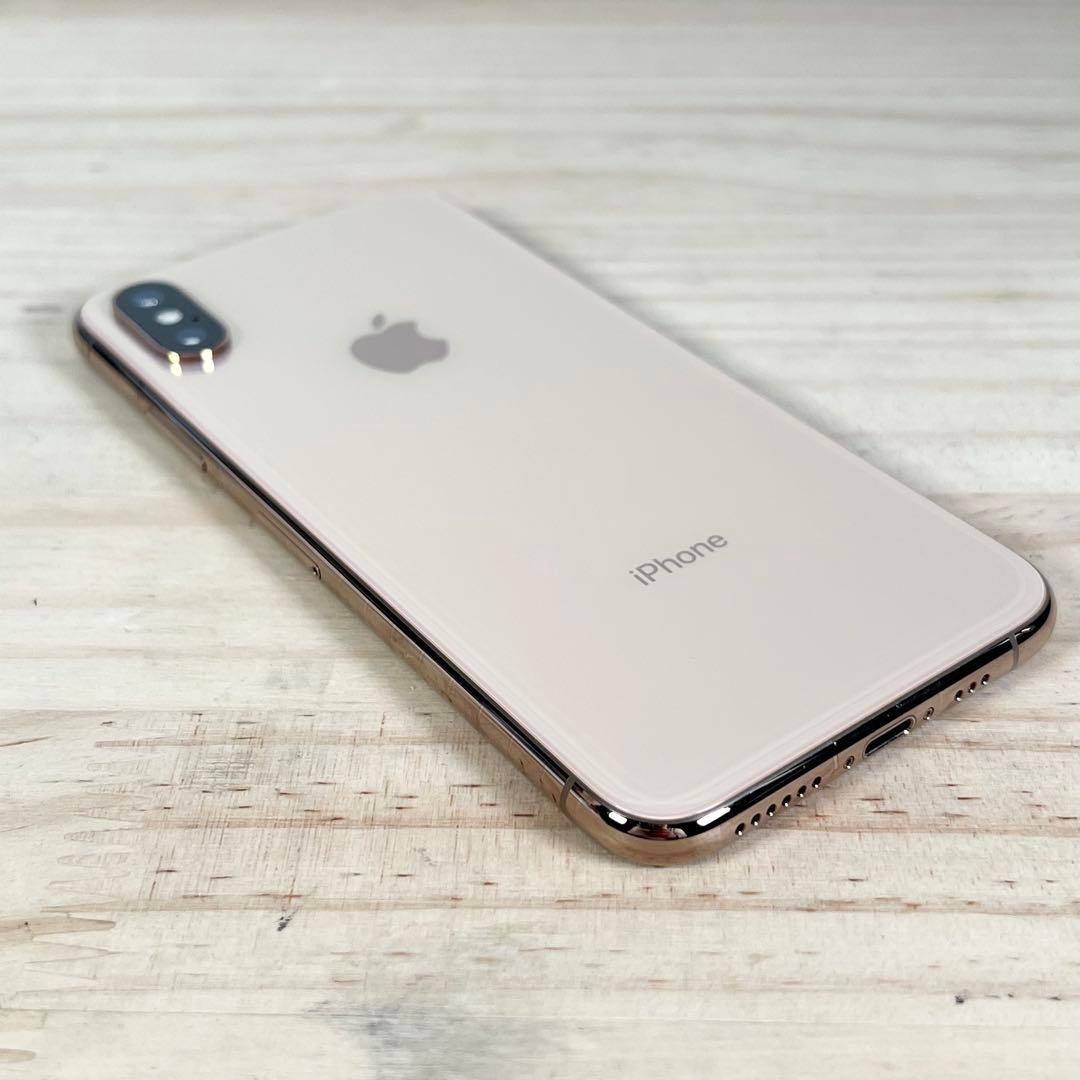 iPhone XS 64GB ゴールド au SIMロック解除 バッテリー80%