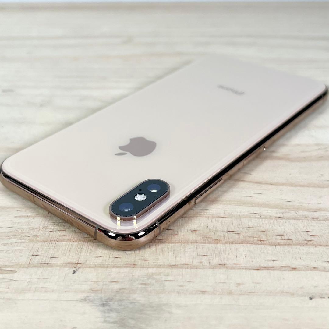 iPhone XS 64GB ゴールド au SIMロック解除 バッテリー80%
