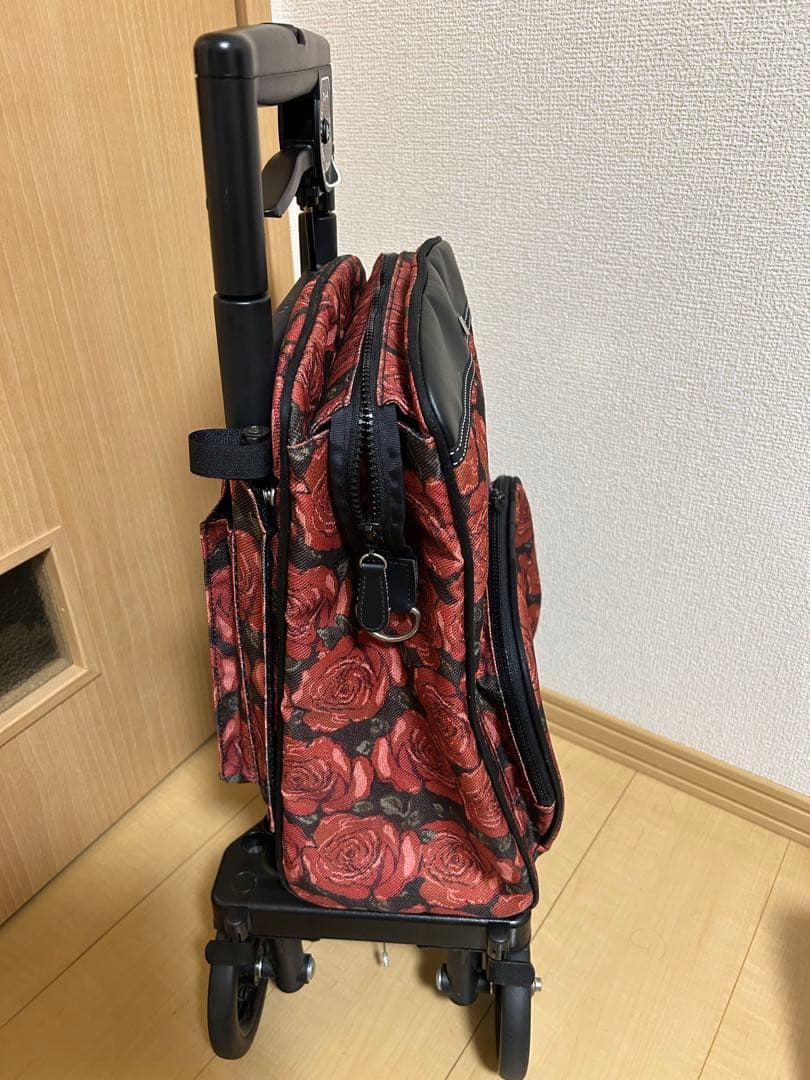 島製作所 ショッピングカート 横押しカート メロディ プリモ ローズ柄 右押し