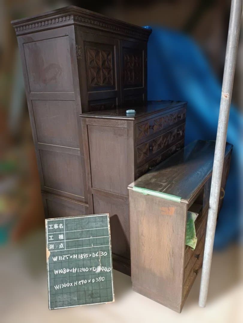 木製彫刻家具セット