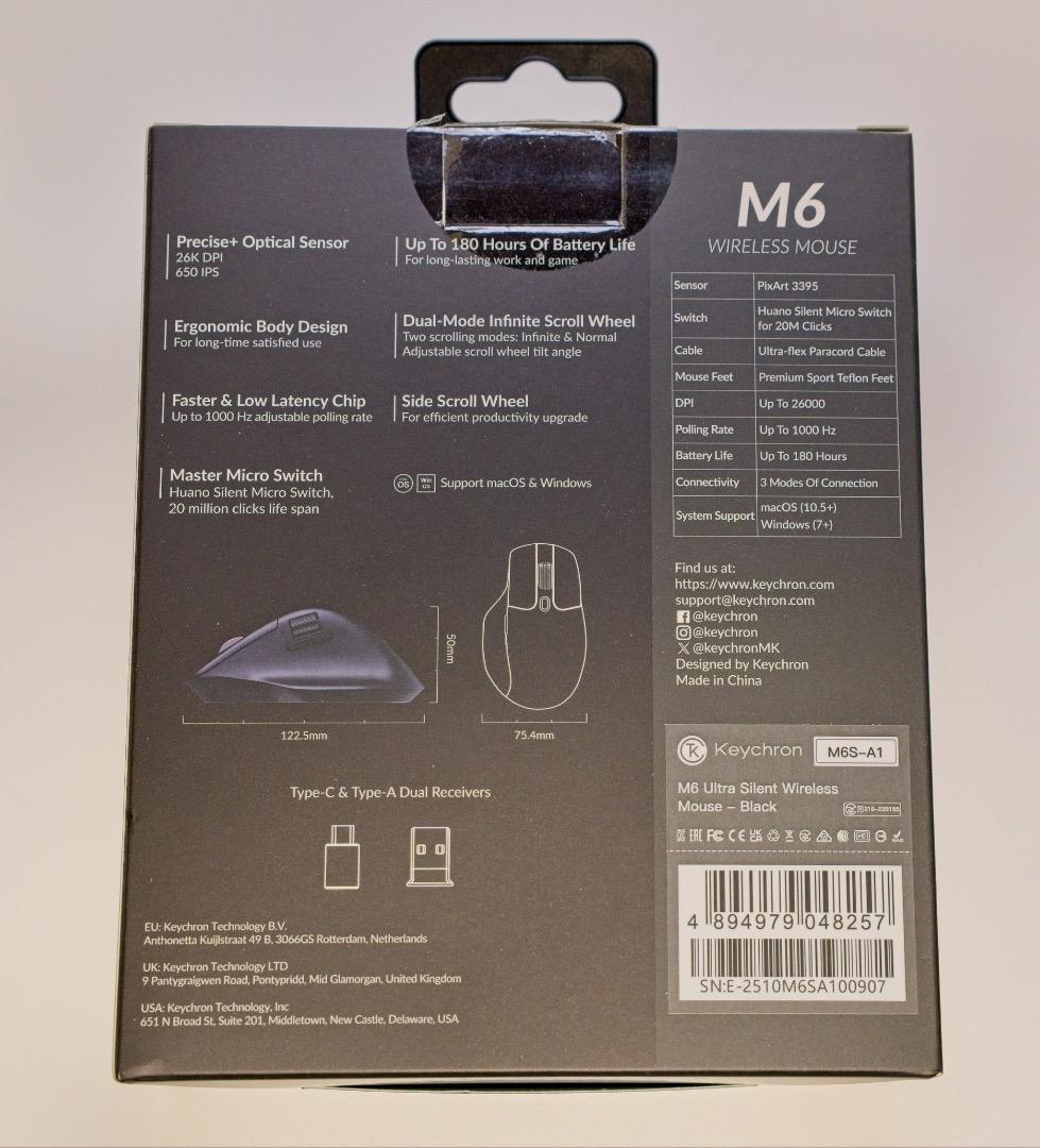 【開封未使用】Keychron M6 3395 M6S-A1