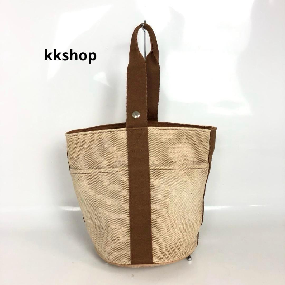 HERMES エルメス サクソー ショルダーバッグ ベージュ レディース