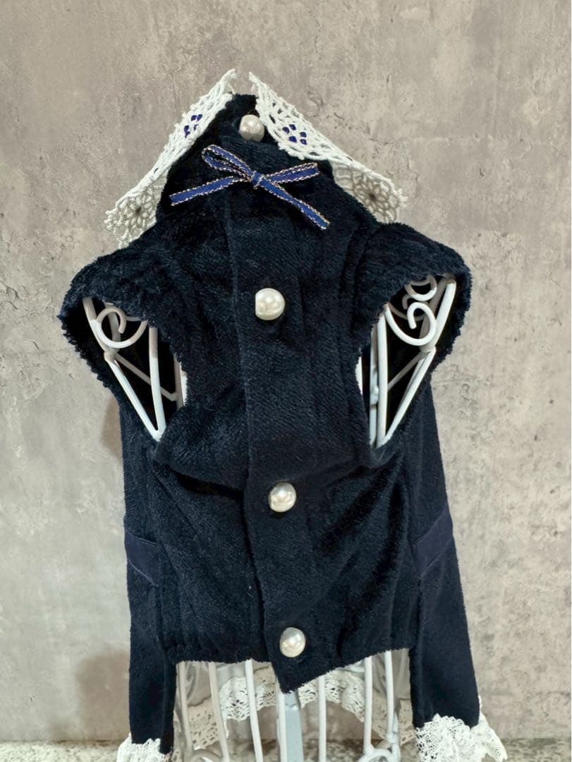 【美品】犬服　ブルブブ　Bul bu bu ストーン付　ワンピース