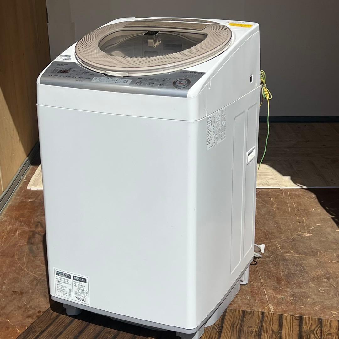 配送設置無料　シャープ　縦型洗濯機　洗濯8kg 乾燥4.5kg 大容量