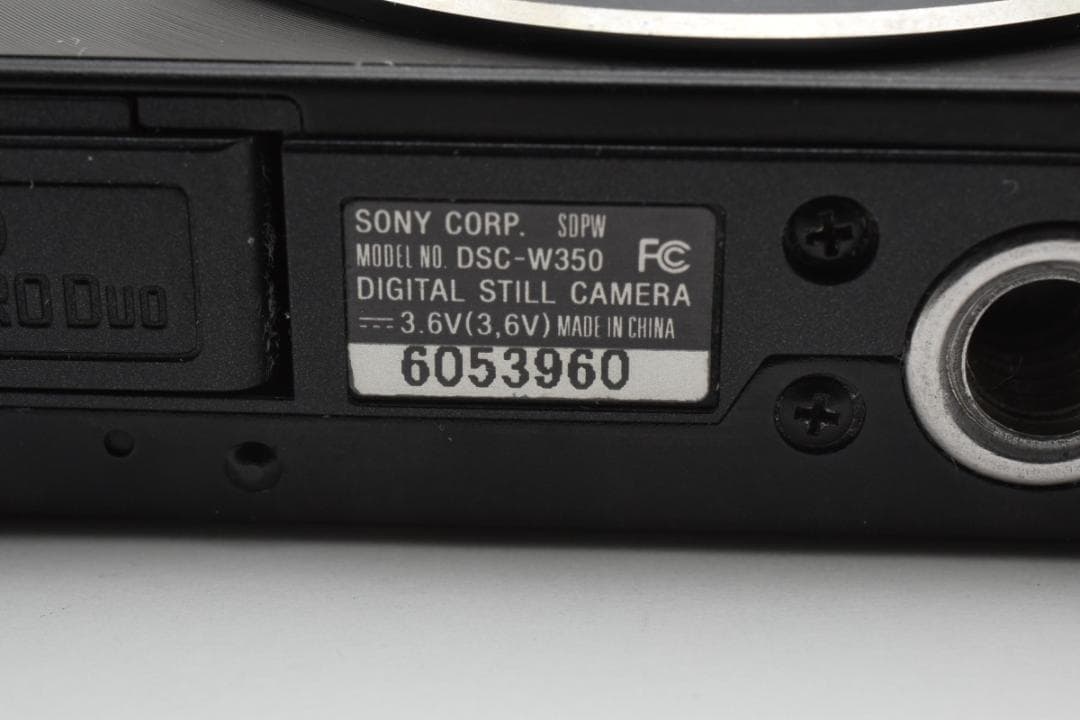 ソニー DSC-W350 コンパクトデジタルカメラ ブラック Sony