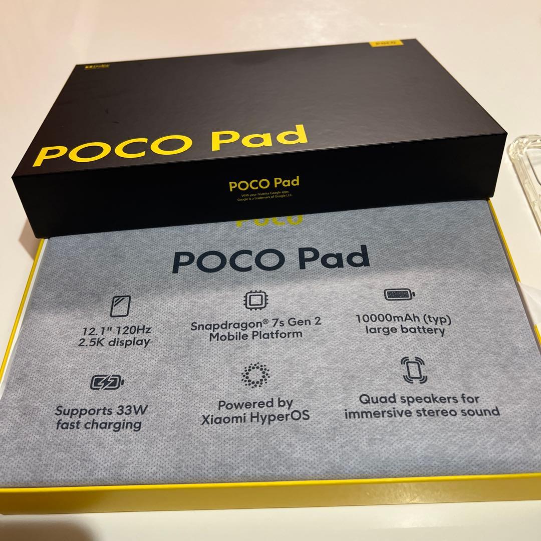 POCO PADタブレット8GB+256GB(最大1.5TB拡張)