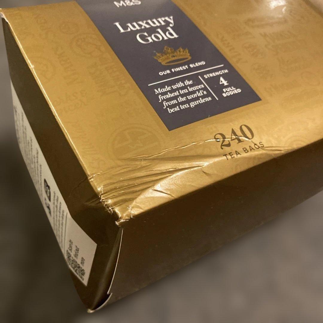 訳アリ【大容量】 M&S 紅茶「Luxury Gold」240ティーバッグ
