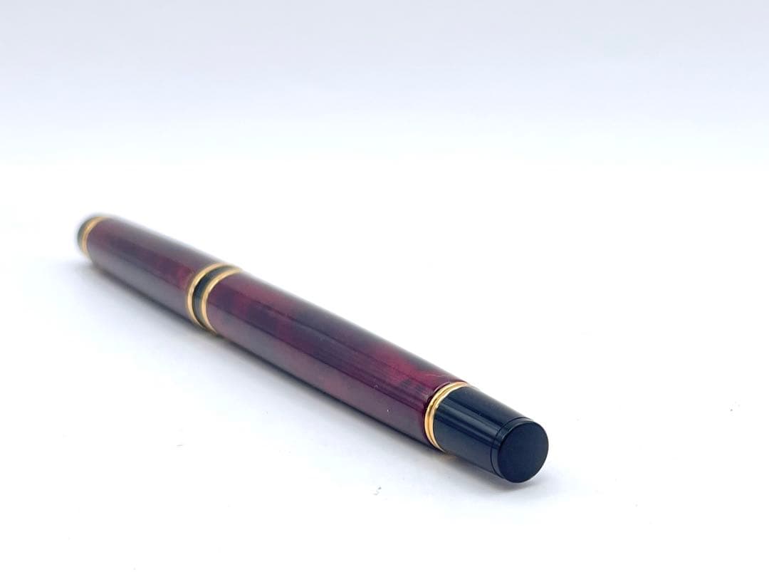 【S】初期型 パイロット グランセ ルビーレッドマーブル 万年筆 ペン先14K