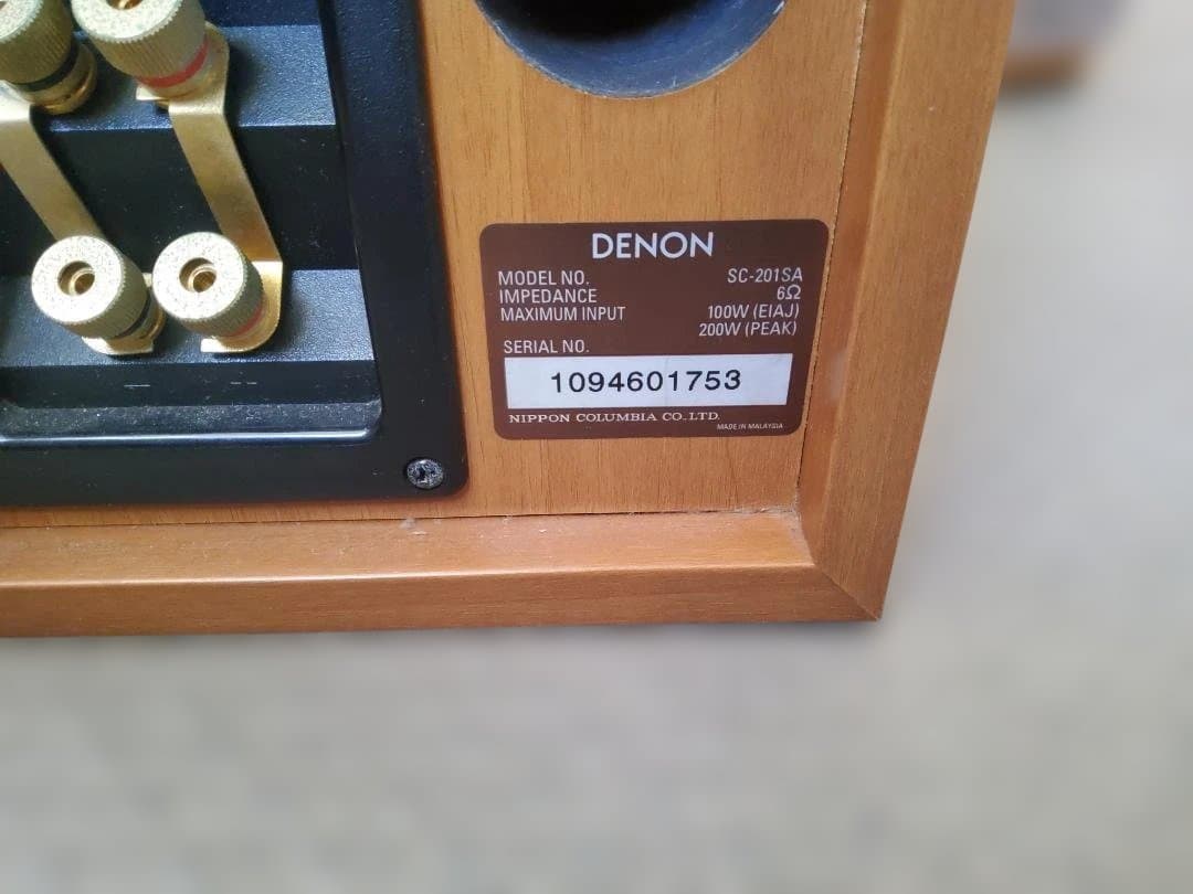 DENON デノン SC-201SA スピーカー ペア 3ウェイ 4スピーカー