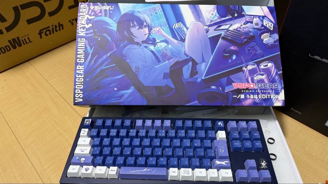 と*る様 【動作確認済】ぶいすぽ キーボード 一ノ瀬うるはEdition