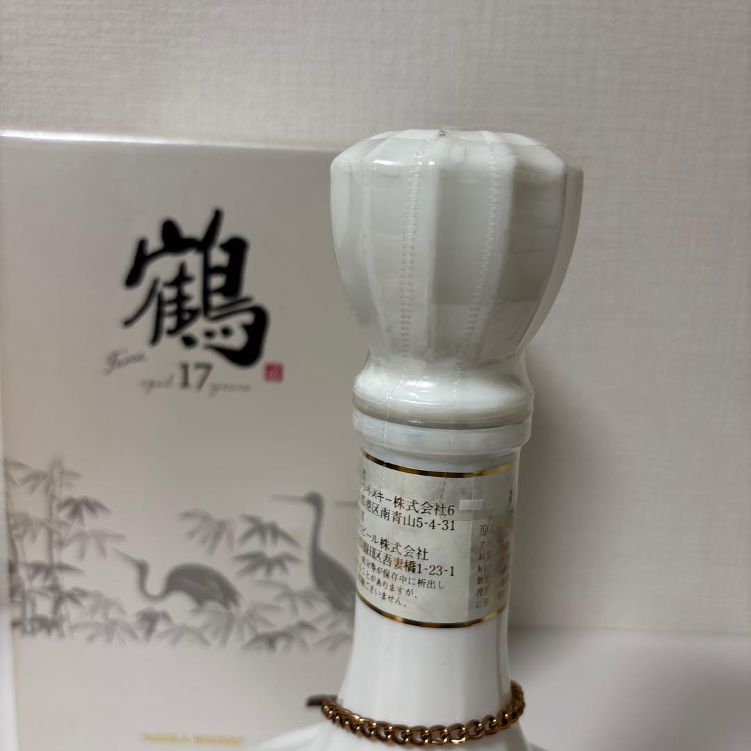 ニッカウイスキー　鶴17年　陶器ボトル　箱付き　未開封　古酒（3）