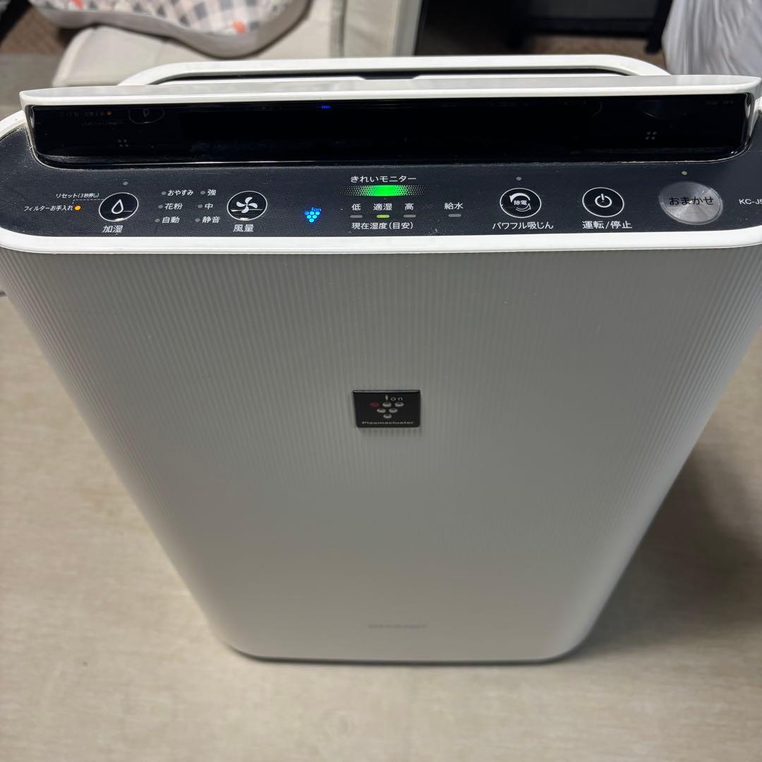 SHARP 加湿空気清浄機　プラズマクラスター　KC-J50 ホワイト
