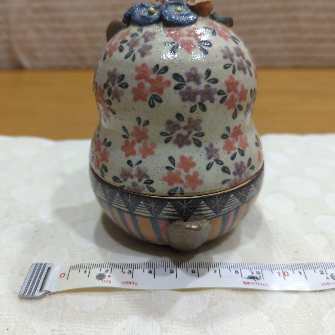 陶芸家　樋口早苗さん　猫の小物入れ