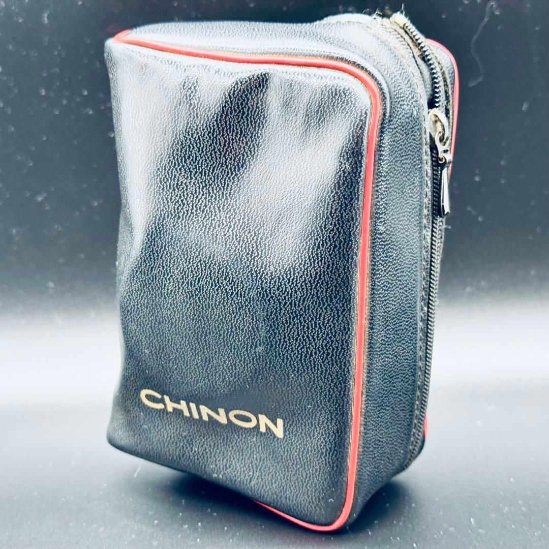CHINON 35FS レッド コンパクトフィルムカメラ ケース付属
