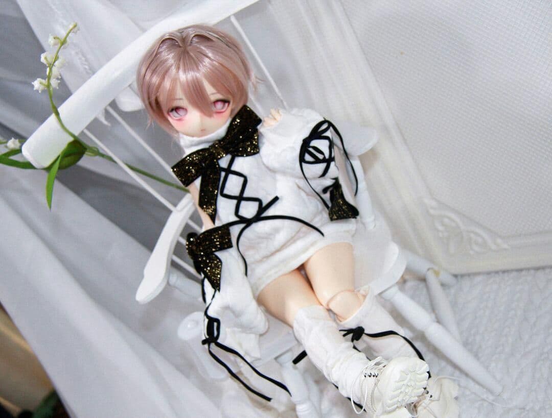 H76 BJD 1/4 ドール 衣装 日常 衣装のみ 2点セット　ハンドメイ