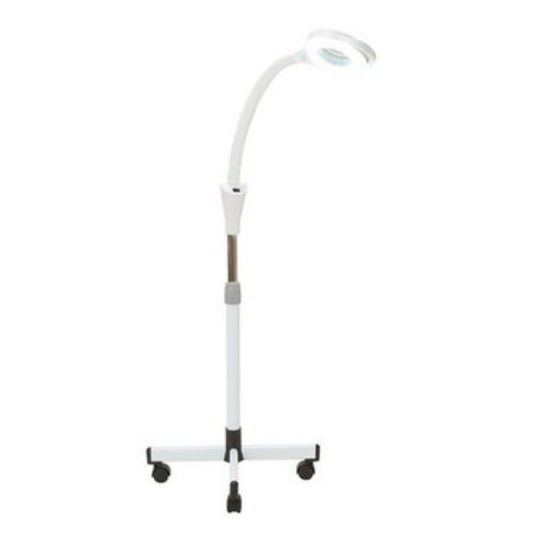 拡大レンズ付き スタンドライト (LED タイプ) ホワイト 美品