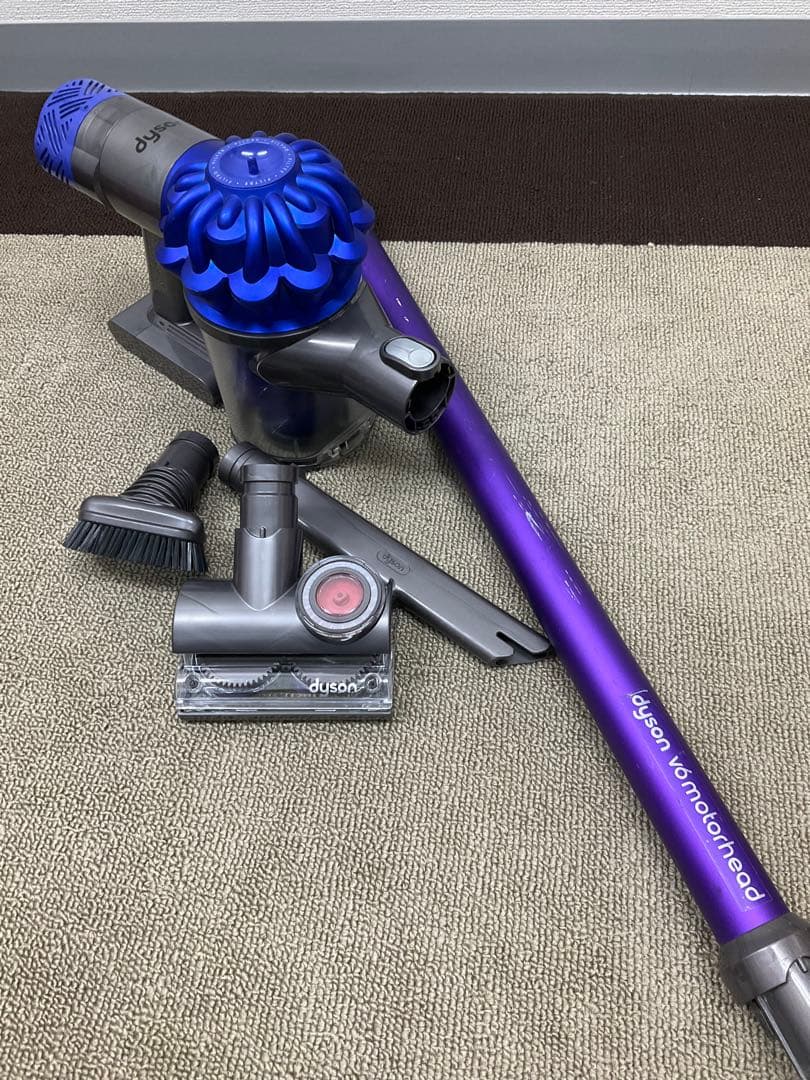 Dyson V6 掃除機 本体・延長パイプ・ヘッド3点セット