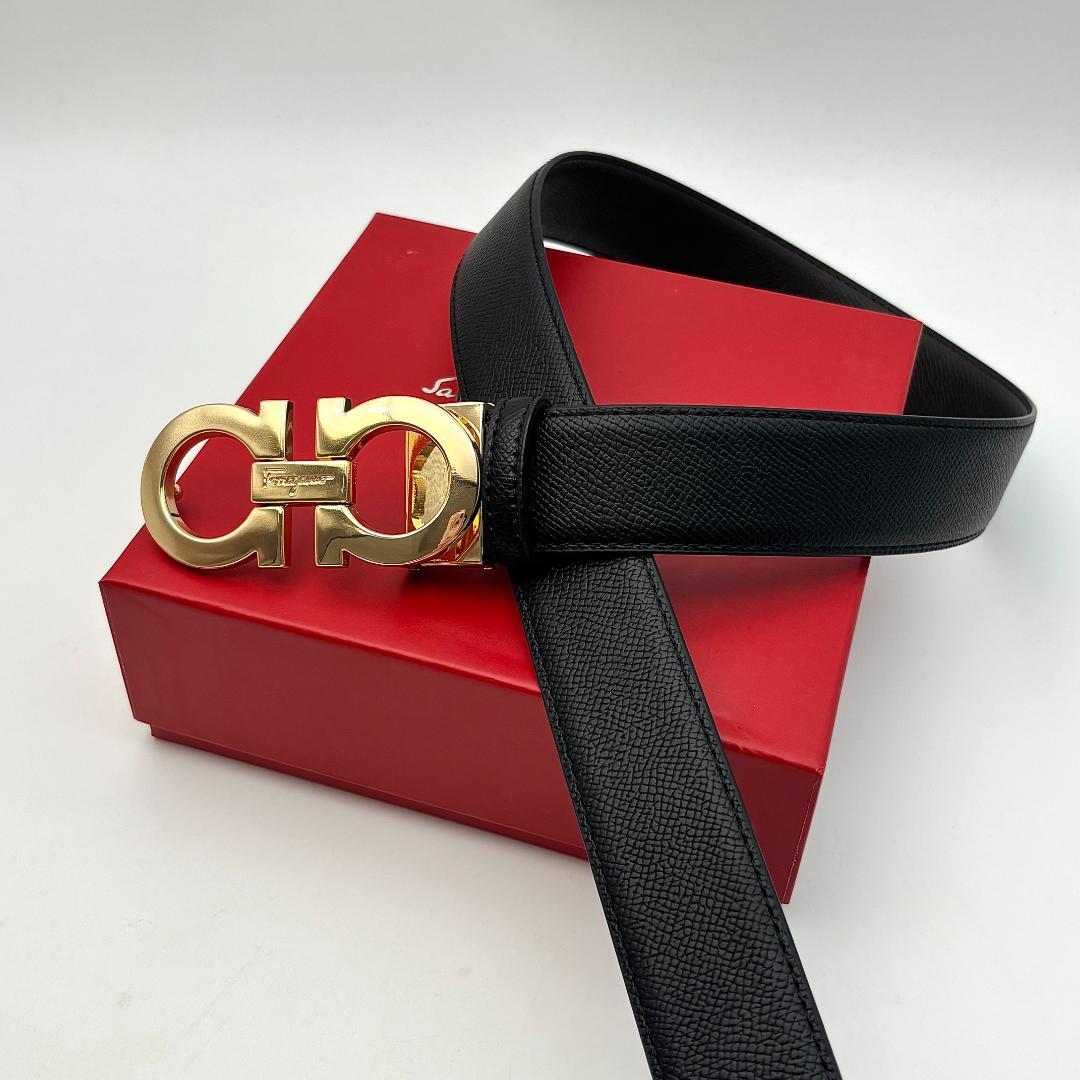 Salvatore Ferragamoフェラガモ ベルトダブルガンチーニ レザー