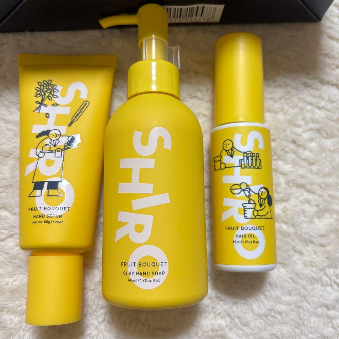 shiro フルーツブーケ　本店限定 ハンドソープ，ハンドクリーム，ヘアオイル