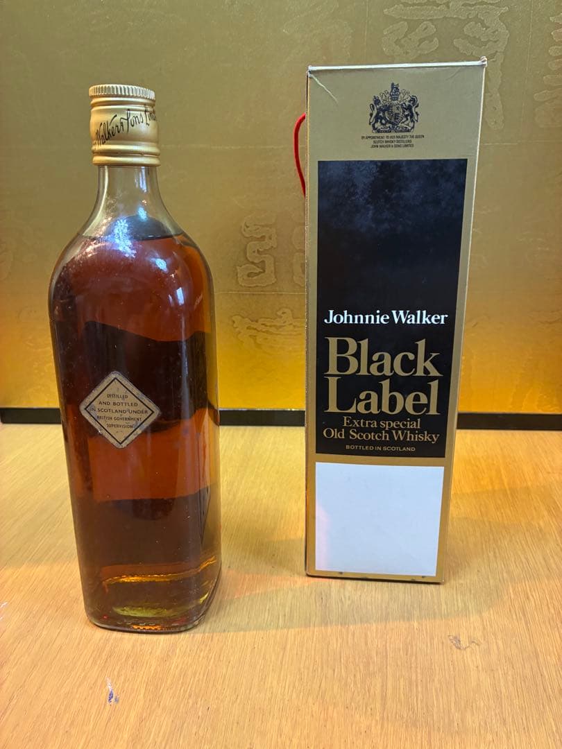 ジョニーウォーカー ブラックラベル 古酒 未開封 箱付 ヴィンテージ