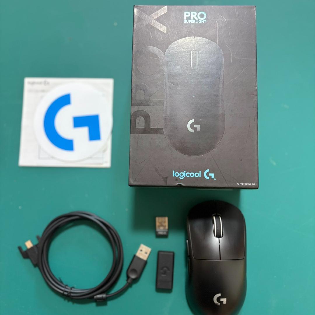 【整備済】logicool G PRO SUPERLIGHT ブラック