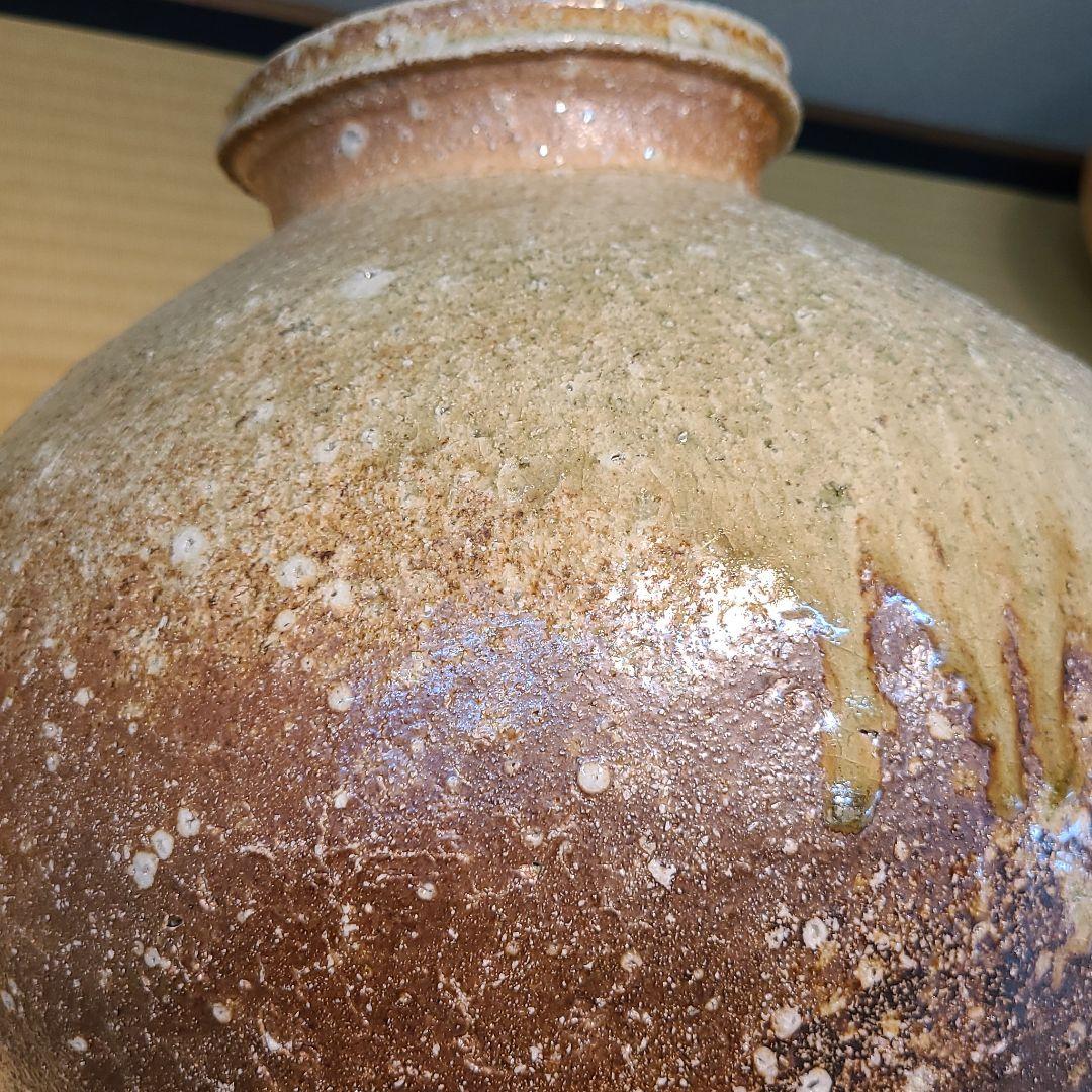 信楽焼 澤 克典作 壷 径1尺（約30cm） 共箱 本物保証