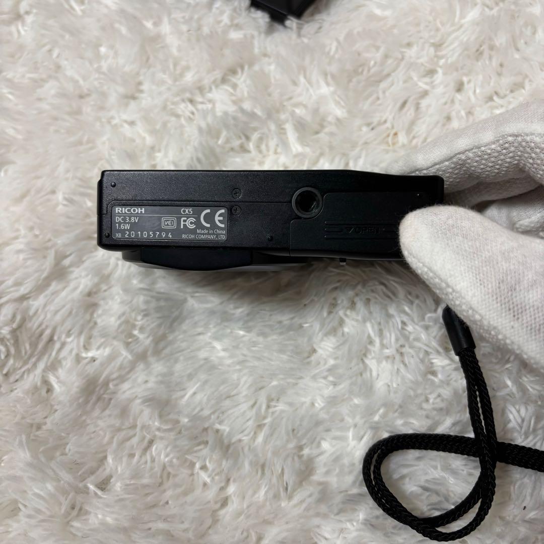 【美品✨】 RICOH CX-5 ブラック コンパクトデジタルカメラ 動作⭕️