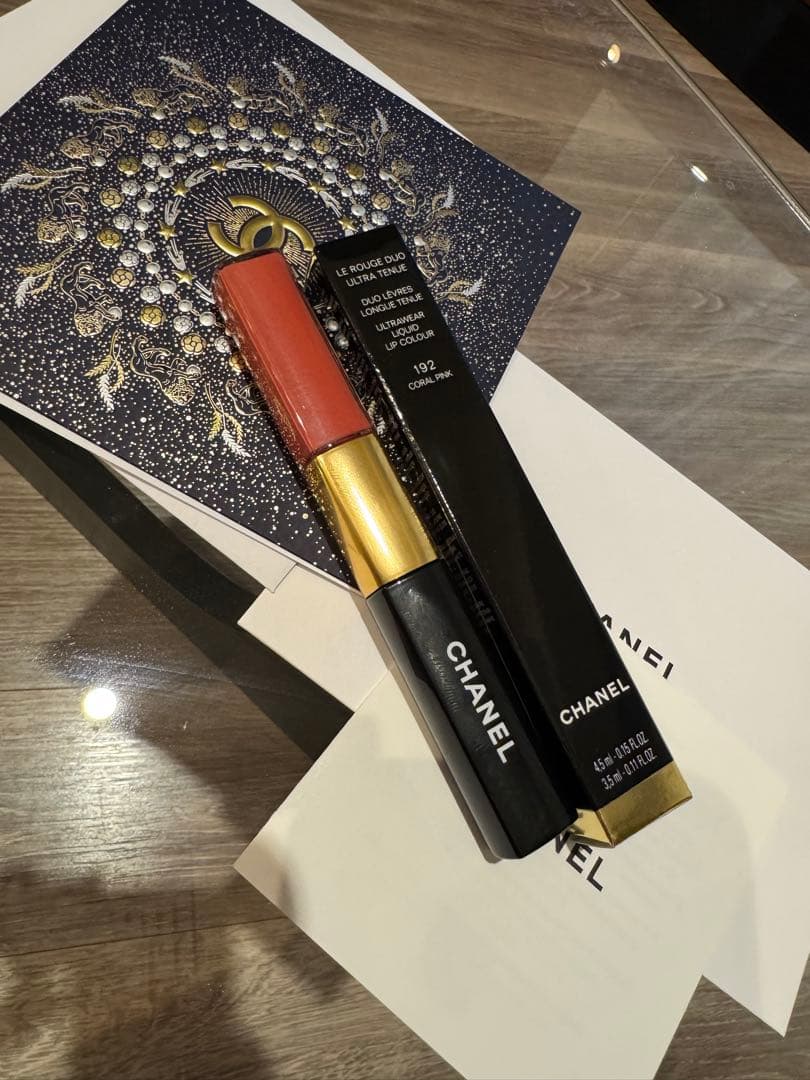 CHANEL ル ルージュ デュオ ウルトラ トゥニュ コーラルピンク 限定品