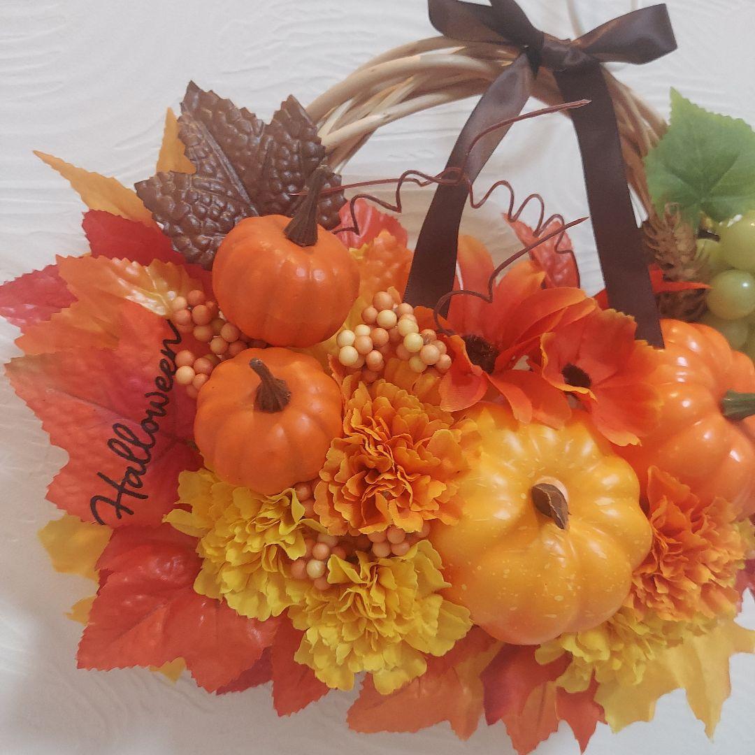 ハロウィンリース☆フラワーリース☆造花☆メルカリ便☆25～34cm☆