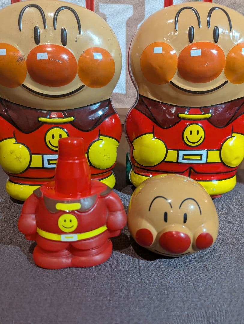 アンパンマン レトロ 3点セット ブリキケース キャリーバッグ シャンプーボトル