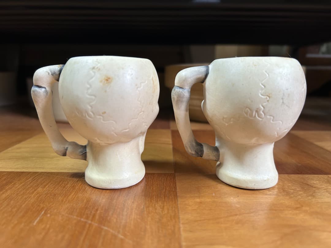 ビンテージ 陶器製 スカル ソルト&ペッパー JAPAN製 ネイバーフッド